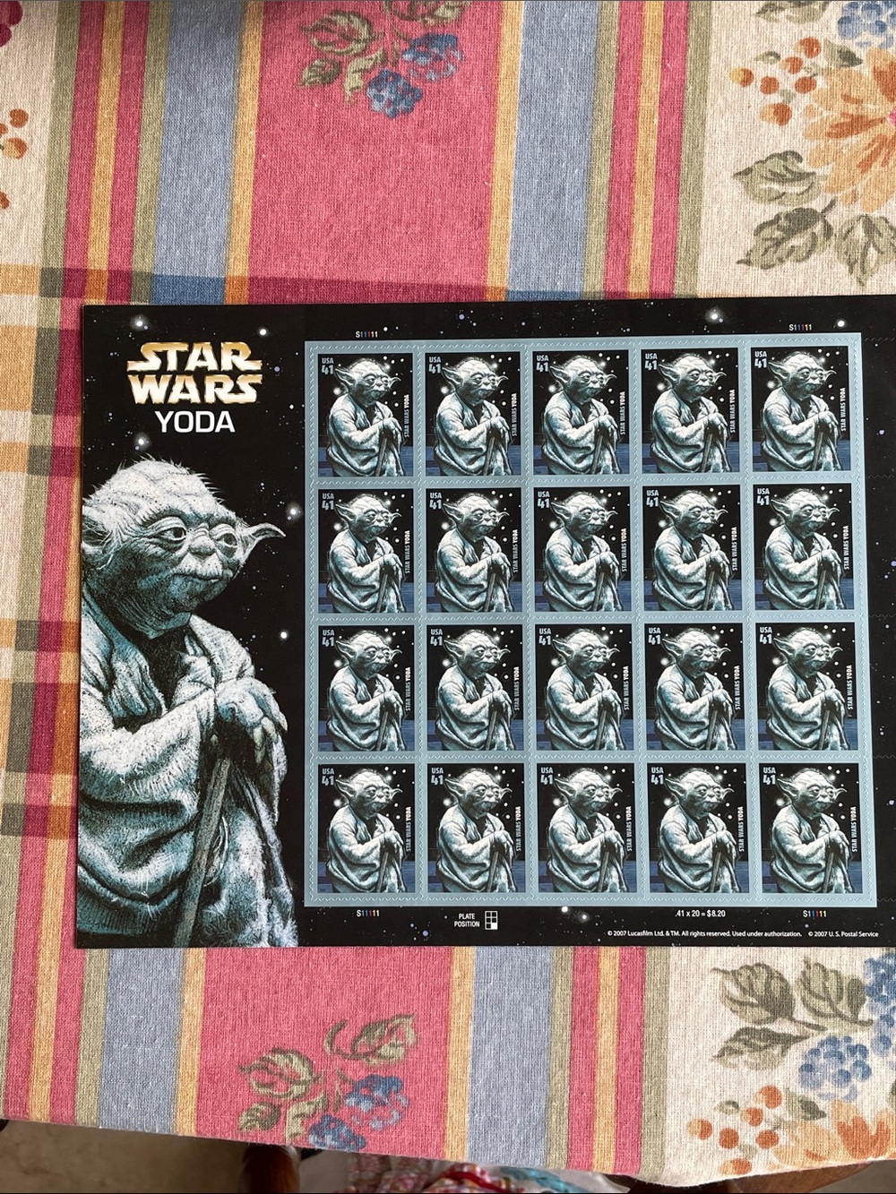 Star Wars Yoda Postage Stamps